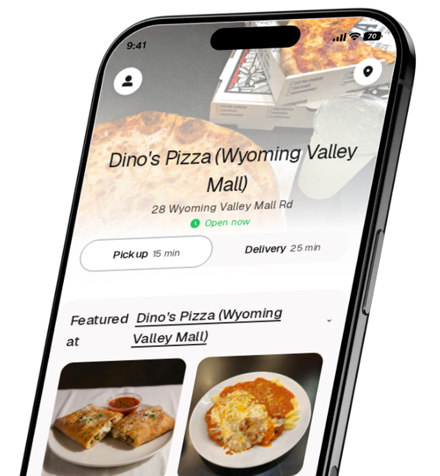 Dino's Pizza (Wyoming Valley Mall) app preview