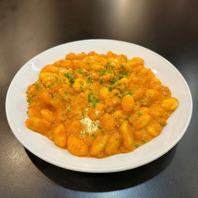 Gnocchi Bolognese Pasta.