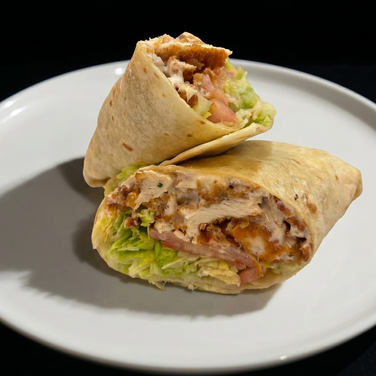 Crispy Chicken Wrap Delight
