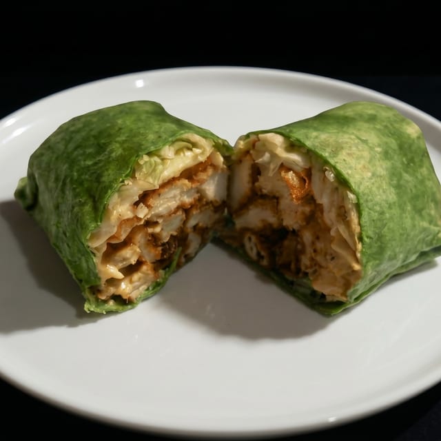 Chicken Bacon Cajun Wrap.